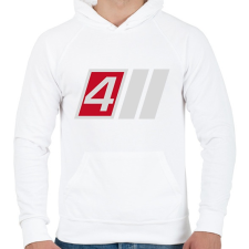 PRINTFASHION S4 - Férfi kapucnis pulóver - Fehér férfi pulóver, kardigán