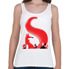 PRINTFASHION S like fox - Női atléta - Fehér női trikó