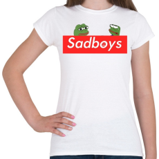 PRINTFASHION sadboyís - Női póló - Fehér
