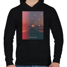 PRINTFASHION Sadsongs - Férfi kapucnis pulóver - Fekete
