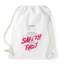 PRINTFASHION Safety first - Sportzsák, Tornazsák - Fehér tornazsák