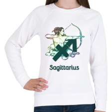 PRINTFASHION Sagittarius színes - Női pulóver - Fehér női pulóver, kardigán