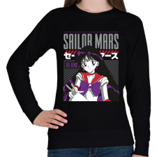 PRINTFASHION Sailor Moon- Mars - Női pulóver - Fekete női pulóver, kardigán