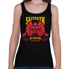 PRINTFASHION Saiyagym - Női atléta - Fekete női trikó