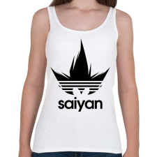 PRINTFASHION Saiyan 2 - Női atléta - Fehér női trikó