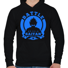 PRINTFASHION Saiyan harcos - Férfi kapucnis pulóver - Fekete