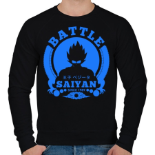 PRINTFASHION Saiyan harcos - Férfi pulóver - Fekete férfi pulóver, kardigán