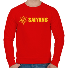 PRINTFASHION SAIYANS - Férfi pulóver - Piros