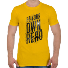PRINTFASHION Saját hősöd - Férfi póló - Sárga