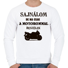 PRINTFASHION SAJNÁLOM - Férfi pulóver - Fehér férfi pulóver, kardigán
