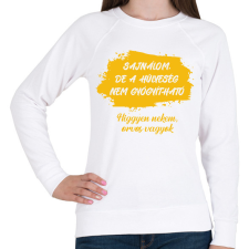 PRINTFASHION Sajnálom - Orvos - Női pulóver - Fehér női pulóver, kardigán