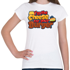 PRINTFASHION Sajt a burgeredhez - Női póló - Fehér női póló