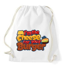 PRINTFASHION Sajt a burgeredhez - Sportzsák, Tornazsák - Fehér tornazsák