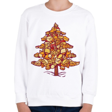 PRINTFASHION Sajt karácsonyfa - Gyerek pulóver - Fehér