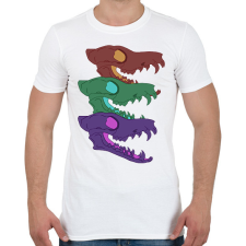PRINTFASHION Sakál koponyák - Férfi póló - Fehér férfi póló