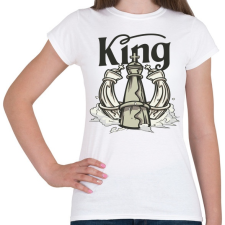 PRINTFASHION Sakk - a király  - Női póló - Fehér női póló