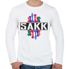 PRINTFASHION SAKK - Férfi hosszú ujjú póló - Fehér férfi póló