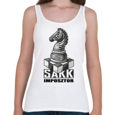 PRINTFASHION Sakk imposztor - Női atléta - Fehér