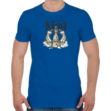 PRINTFASHION Sakk king - Király - Férfi póló - Királykék férfi póló