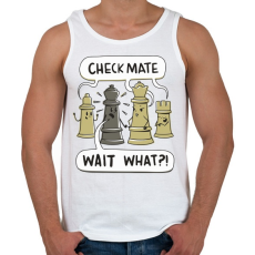 PRINTFASHION Sakk - matt - Férfi atléta - Fehér
