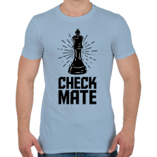 PRINTFASHION Sakk Matt - Férfi póló - Világoskék