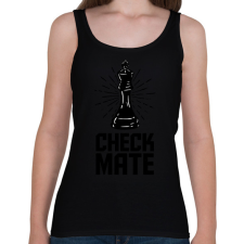 PRINTFASHION Sakk Matt - Női atléta - Fekete női trikó
