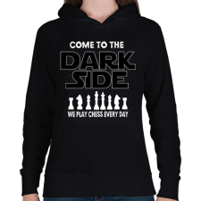 PRINTFASHION Sakk - sötét oldal - Női kapucnis pulóver - Fekete női pulóver, kardigán