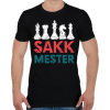 PRINTFASHION Sakkmester 2 - Férfi póló - Fekete