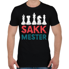 PRINTFASHION Sakkmester 2 - Férfi póló - Fekete férfi póló
