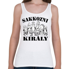 PRINTFASHION Sakkozni király - Női atléta - Fehér