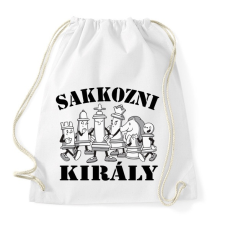 PRINTFASHION Sakkozni király - Sportzsák, Tornazsák - Fehér tornazsák