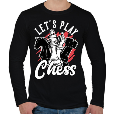 PRINTFASHION Sakkozzunk - Férfi hosszú ujjú póló - Fekete