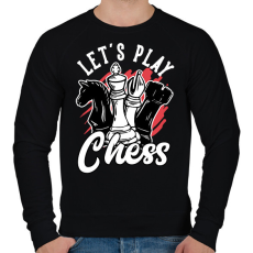 PRINTFASHION Sakkozzunk - Férfi pulóver - Fekete