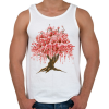 PRINTFASHION Sakura fa - Férfi atléta - Fehér