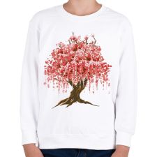 PRINTFASHION Sakura fa - Gyerek pulóver - Fehér gyerek pulóver, kardigán