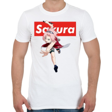 PRINTFASHION Sakura Haruno - Férfi póló - Fehér