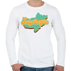 PRINTFASHION Salgótarján - Férfi hosszú ujjú póló - Fehér