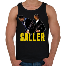 PRINTFASHION Saller - Férfi atléta - Fekete