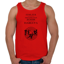 PRINTFASHION Salsa Zouk Bachata dancer S0203 black - Férfi atléta - Piros atléta, trikó