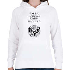 PRINTFASHION Salsa Zouk Bachata dancer S0203 black - Női kapucnis pulóver - Fehér