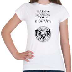 PRINTFASHION Salsa Zouk Bachata dancer S0203 black - Női póló - Fehér