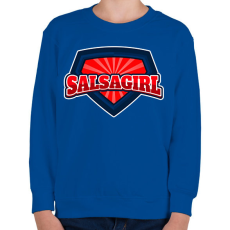 PRINTFASHION SALSAGIRL - Gyerek pulóver - Királykék