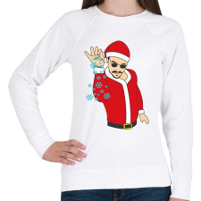 PRINTFASHION Salt Bae mikulás - Női pulóver - Fehér női pulóver, kardigán