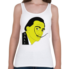 PRINTFASHION Salvador Dalí - Sárga - Női atléta - Fehér női trikó