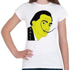 PRINTFASHION Salvador Dalí - Sárga - Női póló - Fehér női póló