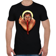 PRINTFASHION Sam - Férfi póló - Fekete
