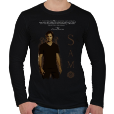 PRINTFASHION sam winchester - Férfi hosszú ujjú póló - Fekete