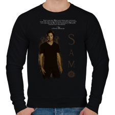 PRINTFASHION sam winchester - Férfi pulóver - Fekete férfi pulóver, kardigán