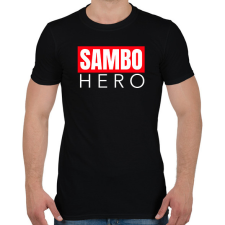 PRINTFASHION SAMBO HERO - Férfi póló - Fekete férfi póló