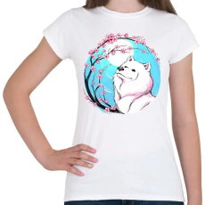 PRINTFASHION Samoyed, szamojéd - Női póló - Fehér